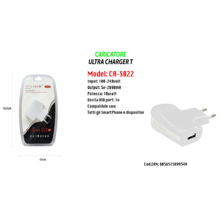 Caricatore-Usb-A-Presa-Spina-Ricarica-Smartphone-Dispositivi-5v-2000ma-Maxtech-Ca-s022