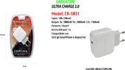 Caricatore Usb Portatile Ricarica Smartphone Cellulare Maxtech 5v-3000ma Ca-s031 Caricabatteria Trade Shop italia - Napoli, Commerciovirtuoso.it