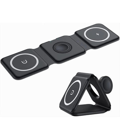 Caricatore Wireless 3in1 Universale Caricabatterie Magnetico Pieghevole Da 15 W