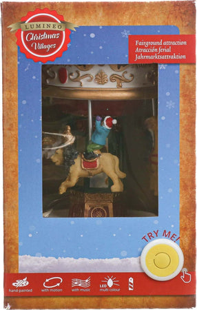 Carillon natalizio per villaggio di Babbo Natale con luci e suoni h 18.5 cm Casa e cucina/Decorazioni per interni/Addobbi e decorazioni per ricorrenze/Decorazioni natalizie/Schiaccianoci MagiediNatale.it - Altamura, Commerciovirtuoso.it