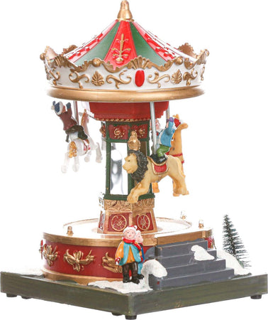 Carillon natalizio per villaggio di Babbo Natale con luci e suoni h 18.5 cm Casa e cucina/Decorazioni per interni/Addobbi e decorazioni per ricorrenze/Decorazioni natalizie/Schiaccianoci MagiediNatale.it - Altamura, Commerciovirtuoso.it