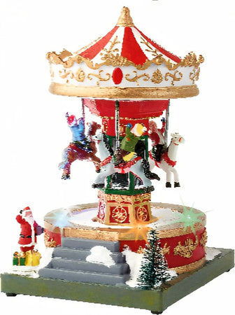 Carillon natalizio per villaggio di Babbo Natale con luci e suoni h 18.5 cm Casa e cucina/Decorazioni per interni/Addobbi e decorazioni per ricorrenze/Decorazioni natalizie/Schiaccianoci MagiediNatale.it - Altamura, Commerciovirtuoso.it