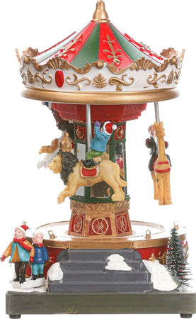 Carillon natalizio per villaggio di Babbo Natale con luci e suoni h 18.5 cm Casa e cucina/Decorazioni per interni/Addobbi e decorazioni per ricorrenze/Decorazioni natalizie/Schiaccianoci MagiediNatale.it - Altamura, Commerciovirtuoso.it