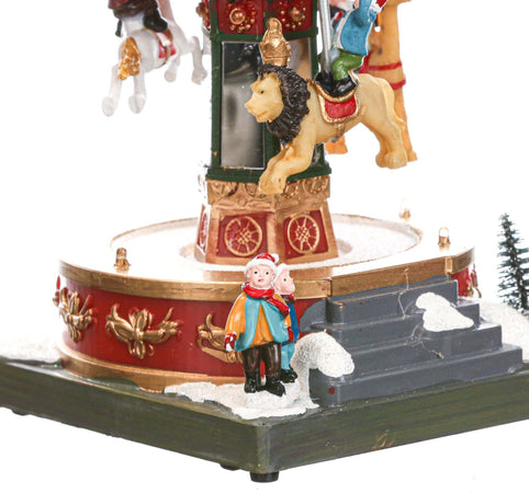 Carillon natalizio per villaggio di Babbo Natale con luci e suoni h 18.5 cm Casa e cucina/Decorazioni per interni/Addobbi e decorazioni per ricorrenze/Decorazioni natalizie/Schiaccianoci MagiediNatale.it - Altamura, Commerciovirtuoso.it