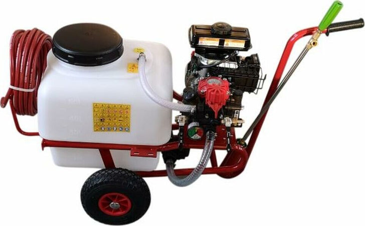 Carrello a 2 ruote con serbatoio 50 litri e pompa per irrorazione Confezione da 1pz