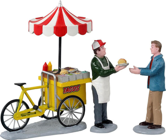 Carrello mobile con venditore di Tacos statuetta per villaggio di Natale in poliresina Casa e cucina/Decorazioni per interni/Addobbi e decorazioni per ricorrenze/Decorazioni natalizie/Oggettistica MagiediNatale.it - Altamura, Commerciovirtuoso.it