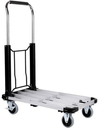 Carrello Portapacchi Pieghevole Portatutto 4 Ruote a Pianale Portata 150Kg