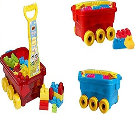 Carretto-Carriola-Carro-Costruzioni-Mattoncini-34x26x20cm-Gioco-Bambini-10mesi+