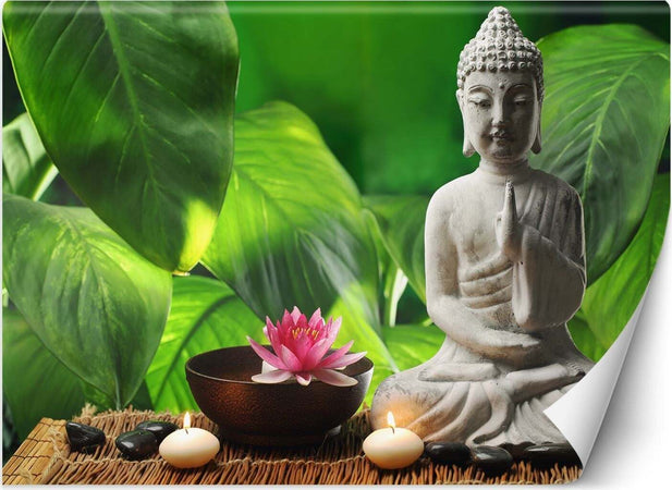 Carta-Da-Parati,-Figura-di-Buddha-Zen