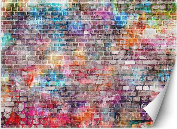 Carta-Da-Parati,-Muro-di-mattoni-colorati