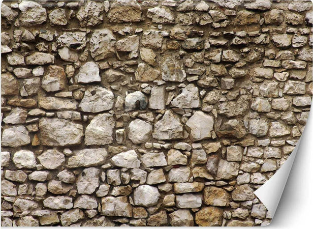 Carta-Da-Parati,-Ottica-di-pietra-parete-Muro-di-pietra-3d