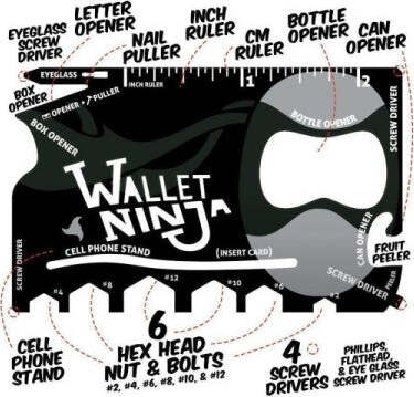 Carta-Di-Credito-Ninja-18in1-Multi-utilizzo-Attrezzi-Cacciavite-Gadget-Regalo