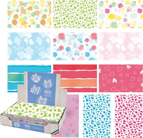 Carta regalo - raso - Primavera - 70 x 100 cm - Rex Sadoch - scatola 100 fogli Casa e cucina/Hobby creativi/Articoli per confezioni regalo/Carta da regalo Eurocartuccia - Pavullo, Commerciovirtuoso.it
