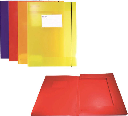 Cartella-con-elastico-ppl-laccatolLucido-3L-24X33Cm-colori-assortiti.-Nobrand