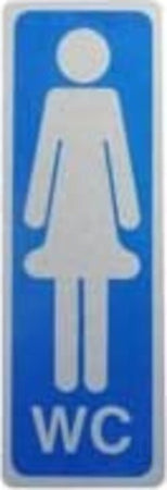 CARTELLINO-ADESIVO-WC-DONNE-15X5CM*