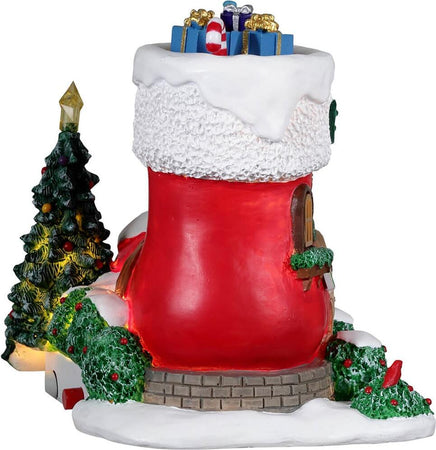 Casa degli elfi N.3, edificio luminoso per villaggio di Natale in Resina Casa e cucina/Decorazioni per interni/Addobbi e decorazioni per ricorrenze/Decorazioni natalizie/Oggettistica MagiediNatale.it - Altamura, Commerciovirtuoso.it