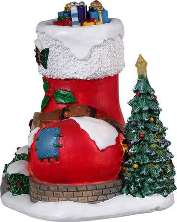 Casa degli elfi N.3, edificio luminoso per villaggio di Natale in Resina Casa e cucina/Decorazioni per interni/Addobbi e decorazioni per ricorrenze/Decorazioni natalizie/Oggettistica MagiediNatale.it - Altamura, Commerciovirtuoso.it