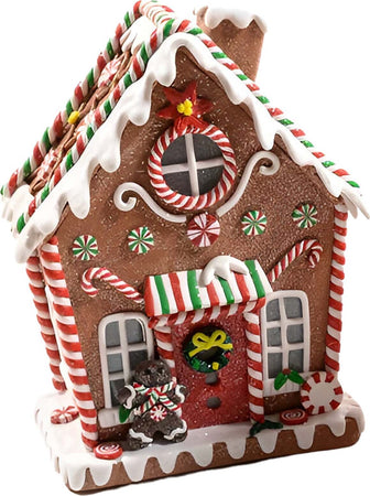 Casa di Marzapane in argilla morbida, edificio illuminato con Luci e LED, h 25 cm Casa e cucina/Decorazioni per interni/Addobbi e decorazioni per ricorrenze/Decorazioni natalizie/Oggettistica MagiediNatale.it - Altamura, Commerciovirtuoso.it