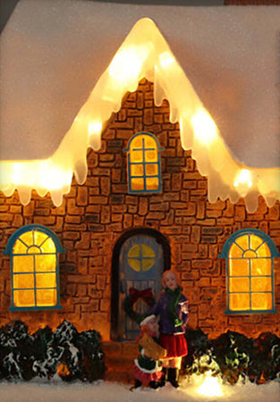 Casa innevata con luci a LED, edificio per villaggio di Natale, da 27 x 17 x 25 cm Casa e cucina/Decorazioni per interni/Addobbi e decorazioni per ricorrenze/Decorazioni natalizie/Oggettistica MagiediNatale.it - Altamura, Commerciovirtuoso.it