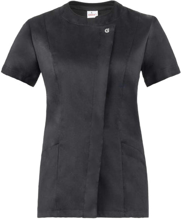 Casacca Chiara Nero L Casacca Donna Manica Corta Medicale Cucina Estetica