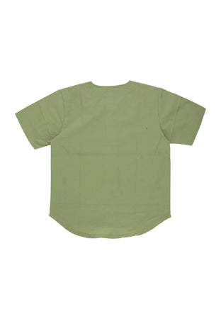 5TATE OF MIND Casacca Bottoni Uomo Baseball Shirt Military Green da uomo