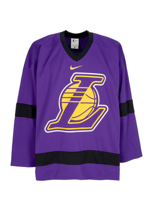 NIKE NBA Casacca Uomo Nba Courtside Hockey Jersey Loslak Field Purple/black/amarillo da uomo