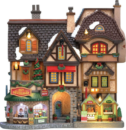 Case sul fiume, edificio luminoso per villaggio di Natale in Poliresina Casa e cucina/Decorazioni per interni/Addobbi e decorazioni per ricorrenze/Decorazioni natalizie/Oggettistica MagiediNatale.it - Altamura, Commerciovirtuoso.it