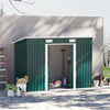 Casetta-Porta-Attrezzi-in-Acciaio,-Capanno-da-Giardino-con-2-Porte-Scorrevoli,-261x133x182cm-DF7845-079V01DF7