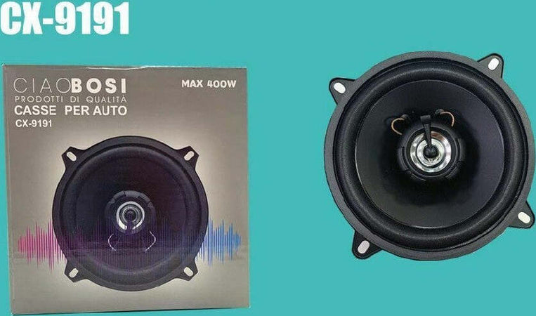 Cassa Acustica Altoparlante Da 400 Watt Woofer Per Auto Cx-9191 Ascolto Pulito Elettronica/Elettronica per veicoli/Elettronica per auto/Sistemi audio/Altoparlanti/Altoparlanti coassiali Trade Shop italia - Napoli, Commerciovirtuoso.it