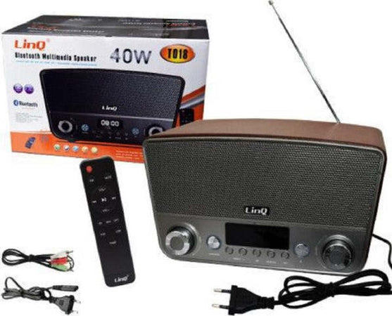 Cassa-Speaker-Altoparlante-Bluetooth-Multimedia-40w-Lcd-Radio-Fm-Microsd-Usb-T018