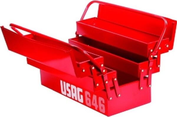 Cassetta Porta Attrezzi Portautensili Usag 646/5v Estendibile Con 5 Scomparti Fai da te/Organizzazione casa e magazzini/Organizzazione di utensili/Cassette porta attrezzi Trade Shop italia - Napoli, Commerciovirtuoso.it