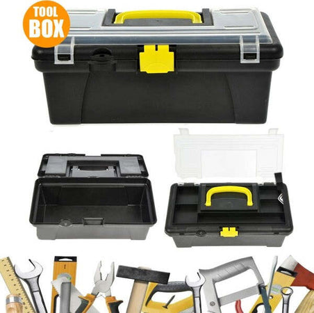 Cassetta-Portautensili-2-Scomparti-In-Plastica-Valigetta-Attrezzi-Minuterie-30cm