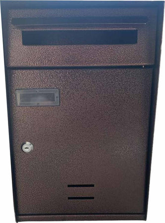 Cassetta postale bronzo verniciata a polvere h 37 cm montaggio a parete