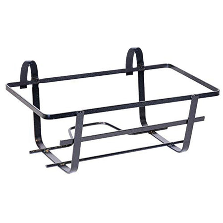Balconiera fissa "Tulipano" portavaso rettangolare in ferro battuto fioriera "Made in Italy"