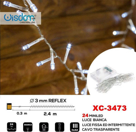 Catena-24led-A-Batteria-Cavo-Trasparente-Luce-Bianca-Fissa+intermittente-Xc-3473