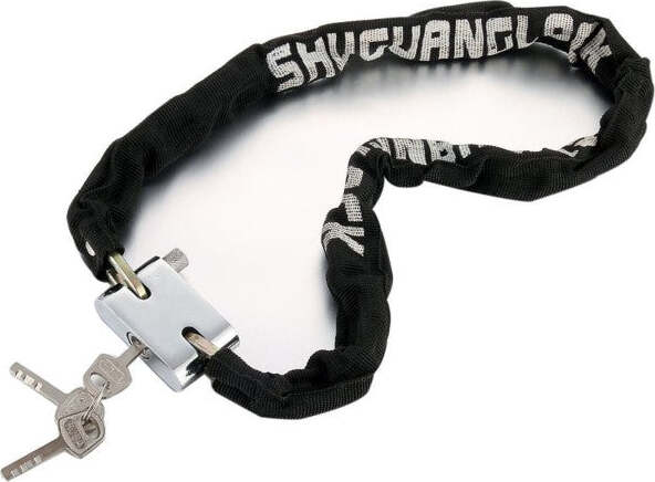 Catena Corazzata Antifurto Lucchetto Per Scooter Moto Bici Rivestita Tessuto Fai da te/Sicurezza e protezione/Lucchetti e cerniere/Lucchetti con chiave Trade Shop italia - Napoli, Commerciovirtuoso.it
