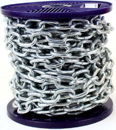 Catena-Di-Sicurezza-In-Ferro-Zincato-Saldata-Catene-Genovese-Bobina-75-Metri