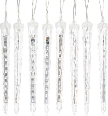 Catena ghiaccioli per mensole o soffitto con 80 luci led bianche per decorazioni Casa e cucina/Decorazioni per interni/Addobbi e decorazioni per ricorrenze/Decorazioni natalizie/Oggettistica MagiediNatale.it - Altamura, Commerciovirtuoso.it