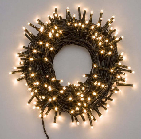 Catena lineare di luce bianca calda con 180 MiniLed per decorazioni natalizie Casa e cucina/Decorazioni per interni/Addobbi e decorazioni per ricorrenze/Decorazioni natalizie/Luci natalizie/Catene luminose per interni MagiediNatale.it - Altamura, Commerciovirtuoso.it