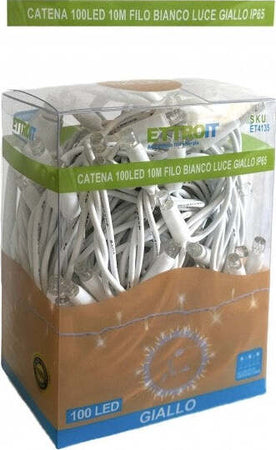 Catena-luminosa-100-led-luci-di-Natale-10mt-prolungabile-da-esterno-luce-GIALLA-flash-GIALLO-ip65---ET4135