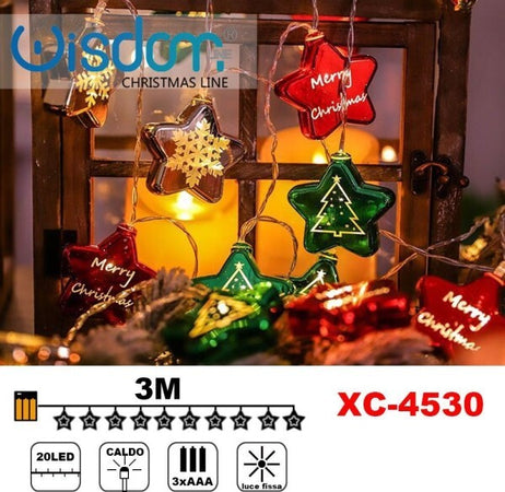 Catena-Luminosa-Con-Stelle-20led-A-Batteria-Luce-Calda-Fissa-Decorazioni-Xc-4530