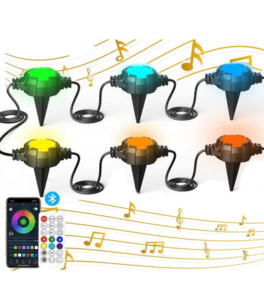 Catena Luminosa Solare Crepuscolare Led Rgb Rgbw Smart Bluetooth Ip65 Luce 13 Mt