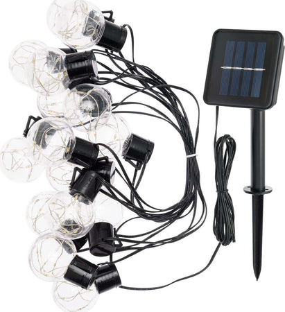 Catena Solare 15 Lampadine Ø 50 Mm Luce Calda Da Esterno 6 Mt Illuminazione/Illuminazione per esterni/Catene luminose Decor Space - Altamura, Commerciovirtuoso.it