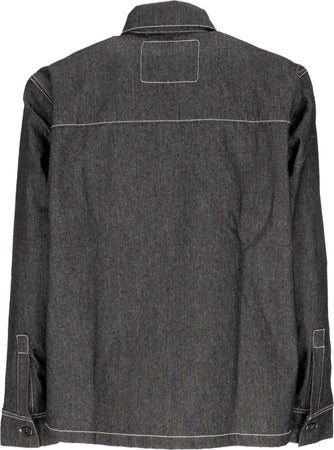 CATERPILLAR-Camicia-Manica-Lunga-Uomo-Unit-Shirt-Black-da-uomo