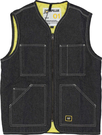 CATERPILLAR-Smanicato-Uomo-Unit-Vest-Black-da-uomo
