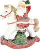 Cavallo a dondolo Babbo Natale con led colori natalizi in poli-resina h 40 cm Casa e cucina/Decorazioni per interni/Addobbi e decorazioni per ricorrenze/Decorazioni natalizie/Schiaccianoci MagiediNatale.it - Altamura, Commerciovirtuoso.it