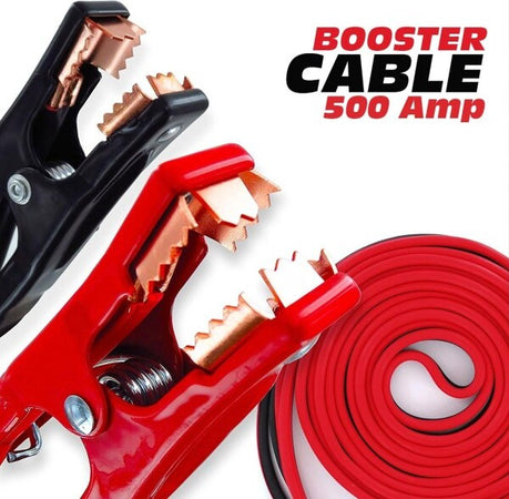 Cavi-Collegamento-Batteria-500-Amp-Jumper-Avviamento-Auto-Camper-Camion-Moto