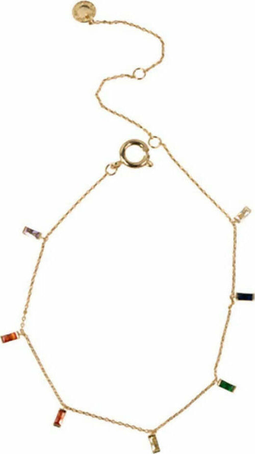 Cavigliera Donna Fatta A Mano Ipoallergenica Con Pietre A Forma Di Baguette Arcobaleno Senza Nichel Da Donna Big Metal London Moda/Donna/Gioielli/Cavigliere MesmerizeD - Porto Sant’Elpidio, Commerciovirtuoso.it