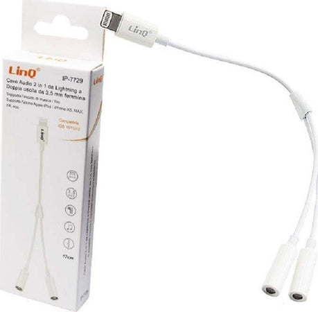 Cavo Adattatore Audio Da Lightning A Doppia Uscita Aux Jack 3,5mm Femmina Ip-7729 Elettronica/Home Audio e Hi-Fi/Accessori/Cavi/Cavi ottici Trade Shop italia - Napoli, Commerciovirtuoso.it