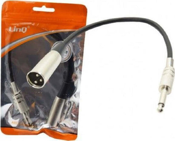 Cavo-Adattatore-Audio-Da-Xlr-Maschio-A-Jack-6,35mm-Mono-Stereo-Microfono-Kl-9228
